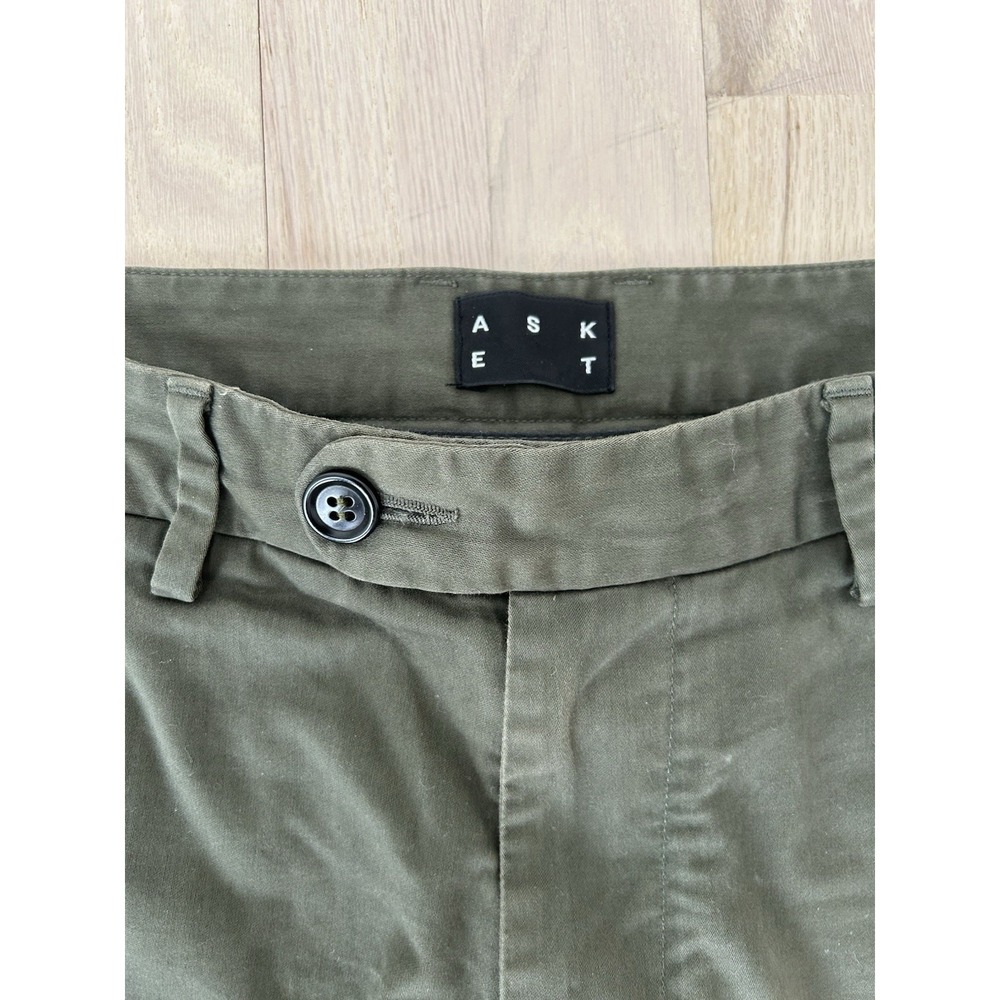 ASKET The Chino Pants Sz 31 Cotton Stretch Made in Portugal Slim - Picture 2 of 5